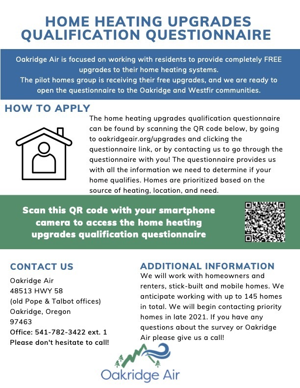 Home Heating Upgrades- Qualification Questionnaire
