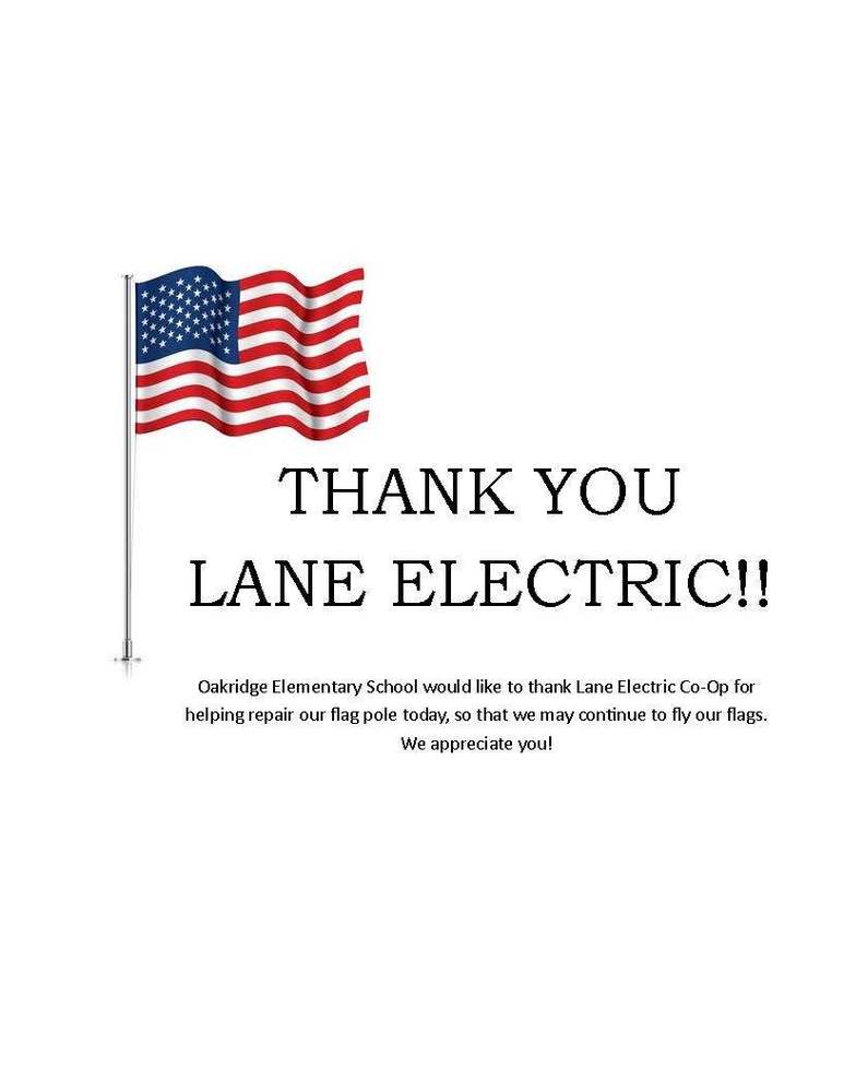 Lane Electric Thank You