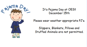 OES Pajama Day - 12/15/2021