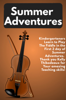 Kinders learn to play the Fiddle  