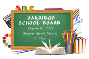 School Board Meeting October 10, 2022