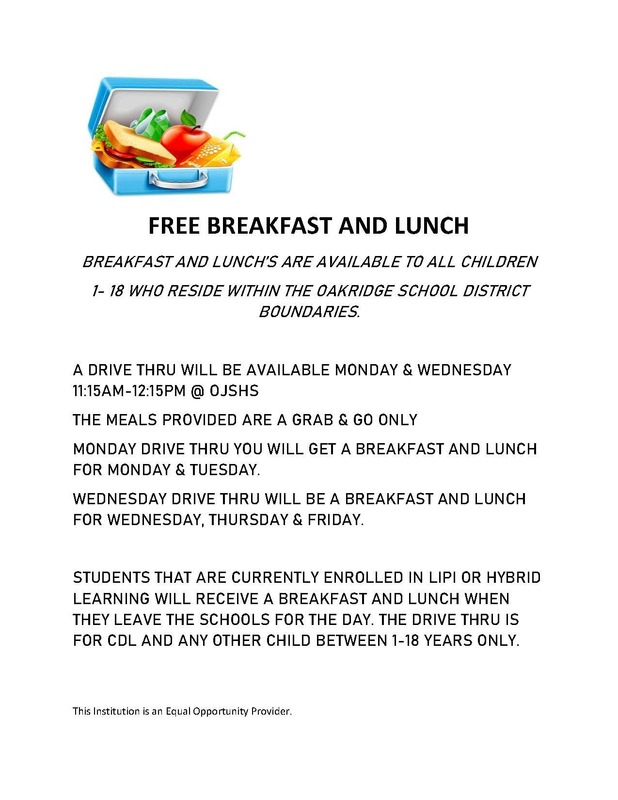 Free Breakfast and Lunch